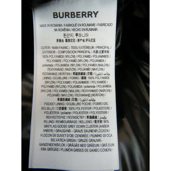 NWT BURBERRY SELLINDGE BLACK TB MONOGRAM LOGO HOODED DOWN PUFFER JACKET XL - Picture 11 of 13